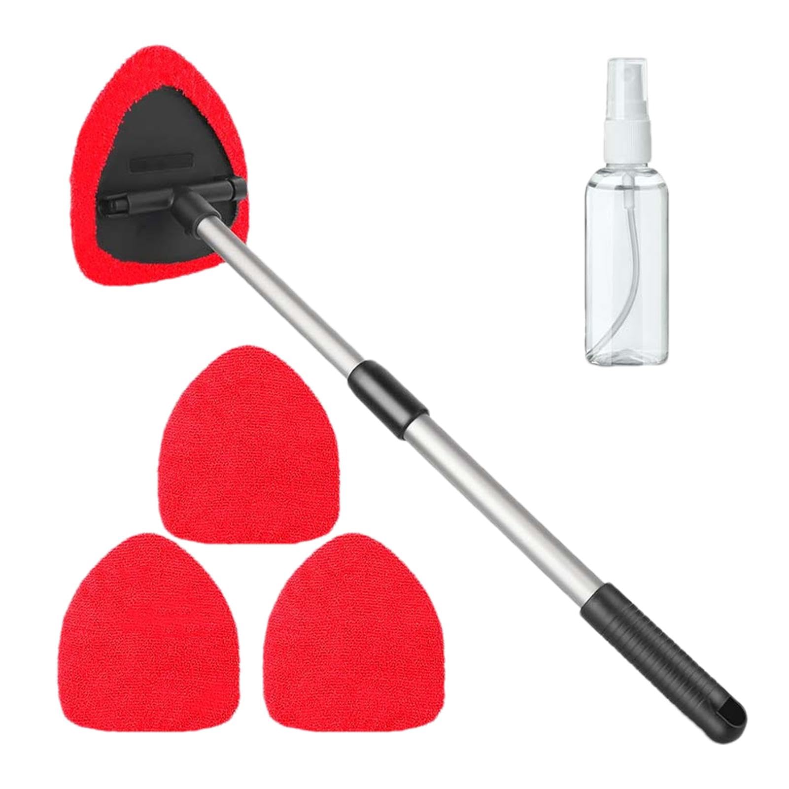 Interior Detailing Kit - Auto-Windschutzscheibenreiniger, Innenraum-Windschutzscheiben-Reinigungsset mit langem Griff für